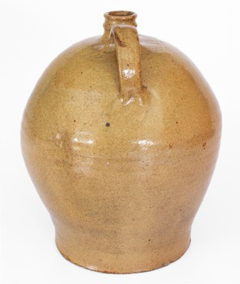 Very Rare attrib. David Drake, Pottersville, Edgefield District, SC Stoneware Jug: 