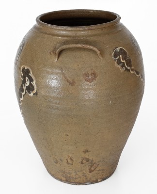 Exceptional Five-Gallon Stoneware Jar w/ Elaborate Two-Color Slip Decoration, att. Phoenix Factory, Edgefield District, SC, c1840