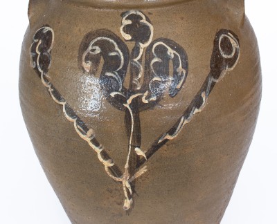 Exceptional Five-Gallon Stoneware Jar w/ Elaborate Two-Color Slip Decoration, att. Phoenix Factory, Edgefield District, SC, c1840