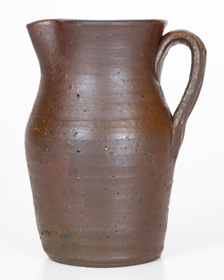 Rare Small Stoneware Pitcher Stamped T B L (Thomas B. Love Pottery, McMinn County, TN), c1830-60