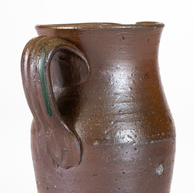 Rare Small Stoneware Pitcher Stamped T B L (Thomas B. Love Pottery, McMinn County, TN), c1830-60