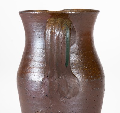 Rare Small Stoneware Pitcher Stamped T B L (Thomas B. Love Pottery, McMinn County, TN), c1830-60