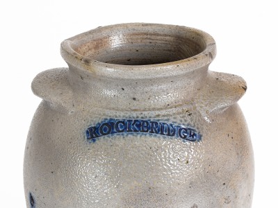 Fine ROCKBRIDGE (John Morgan, Rockbridge County, VA) Stoneware Jar, circa 1830