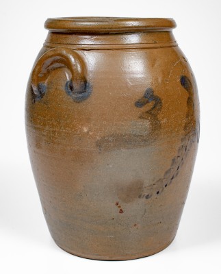 Extremely Rare WEAVER & BRO / Knoxville / Tenn Three-Gallon Stoneware Jar, c1872-1882