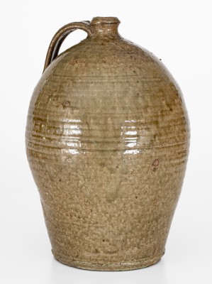 Highly Important Thomas Owenby, Union District, SC 1864 Stoneware Jug: 