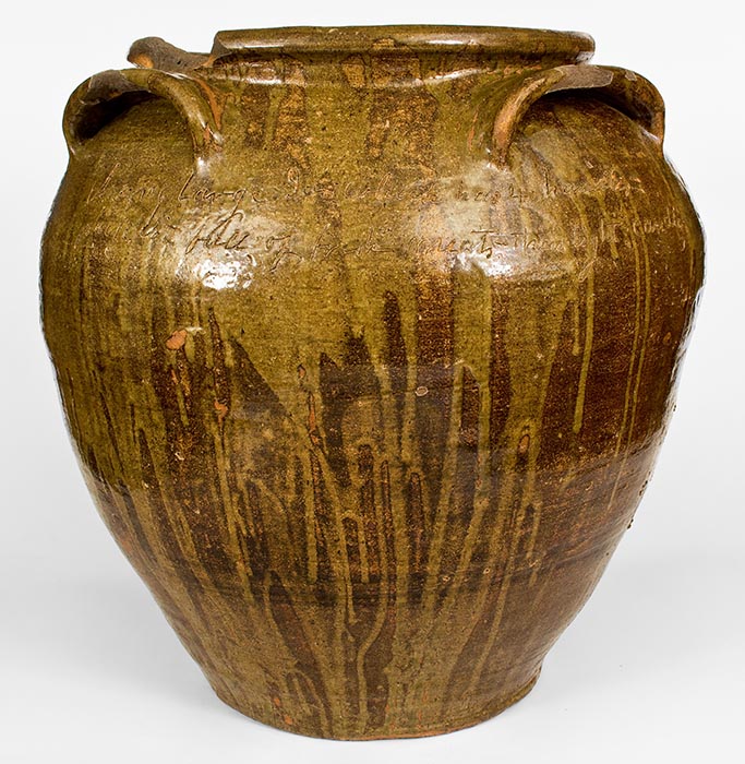 David Drake pottery verse jar